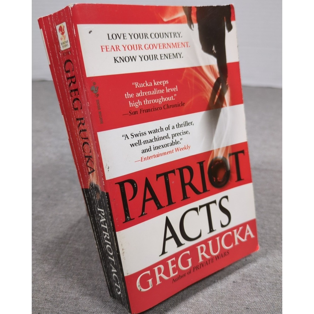 2008 Patriot Acts Greg Rucka Atticus Kodiak 6 Bantam Books Mass Market Paperback
